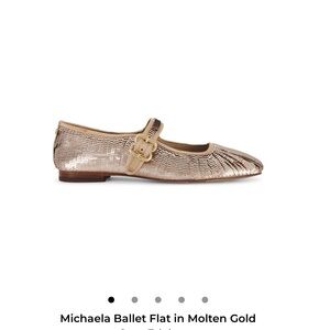 Sam Edelman Michaela Gold Sequin Flats